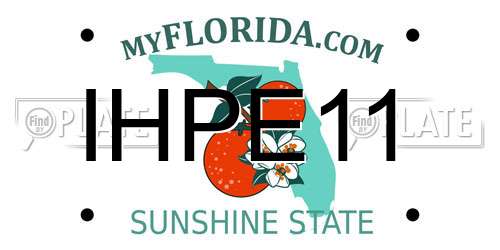 IHPE11 Florida License Plate
