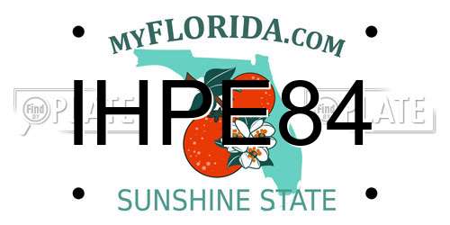 IHPE84 Florida License Plate
