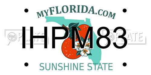 IHPM83 Florida License Plate