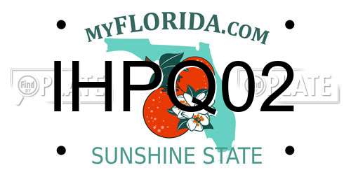 IHPQ02 Florida License Plate