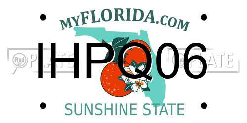 IHPQ06 Florida License Plate