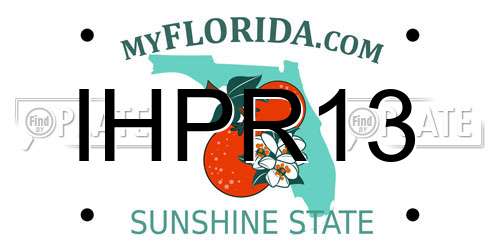 IHPR13 Florida License Plate