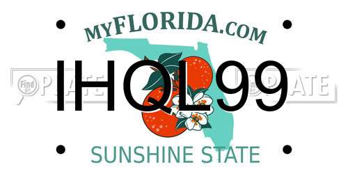 IHQL99 Florida License Plate