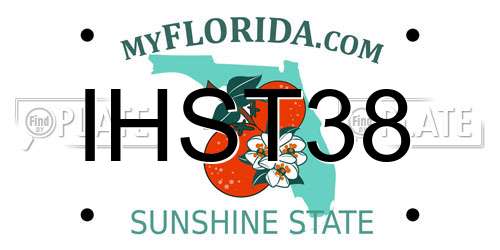 IHST38 Florida License Plate