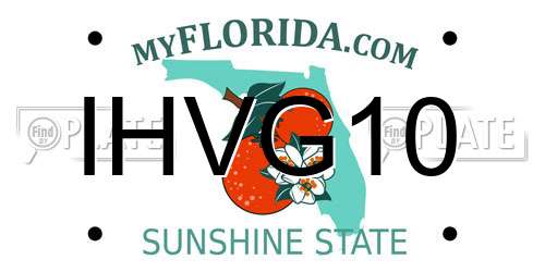 IHVG10 Florida License Plate