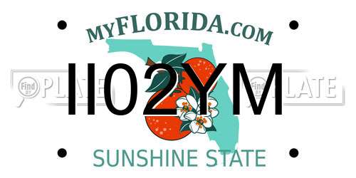 II02YM Florida License Plate