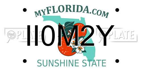 II0M2Y Florida License Plate