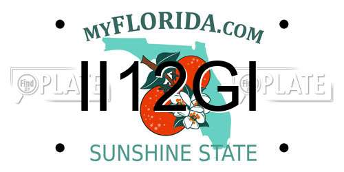 II12GI Florida License Plate