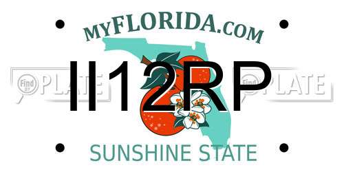 II12RP Florida License Plate