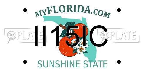 II15IC Florida License Plate