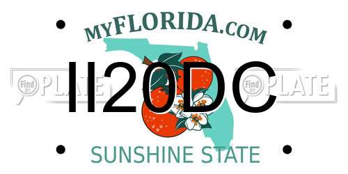 II20DC Florida License Plate
