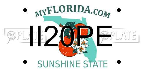 II20PE Florida License Plate