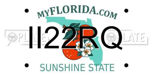 II22RQ Florida License Plate