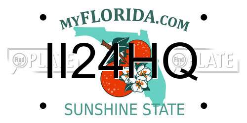 II24HQ Florida License Plate