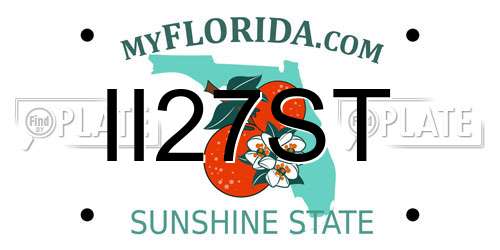 II27ST Florida License Plate