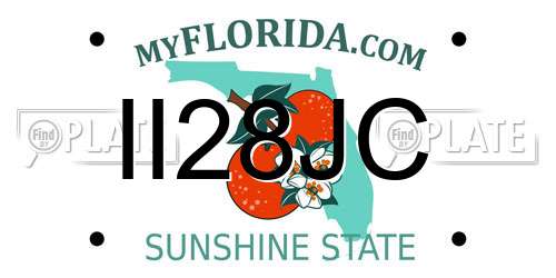 II28JC Florida License Plate