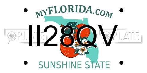 II28QV Florida License Plate