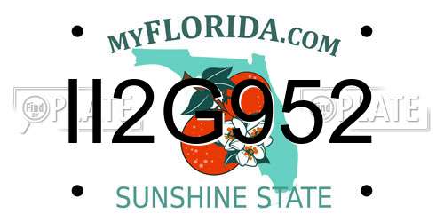 II2G952 Florida License Plate