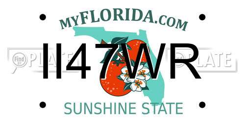 II47WR Florida License Plate