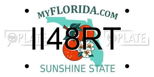 II48RT Florida License Plate