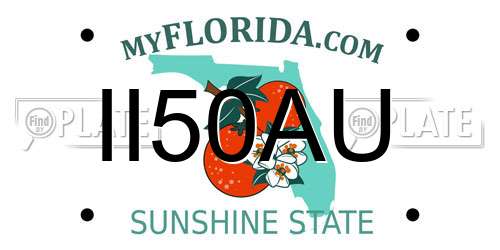 II50AU Florida License Plate