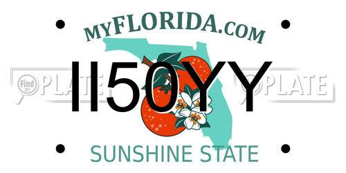 II50YY Florida License Plate