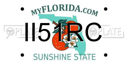 II51RC Florida License Plate