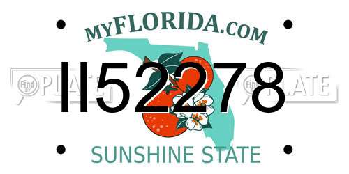II52278 Florida License Plate