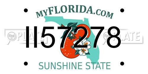 II57278 Florida License Plate