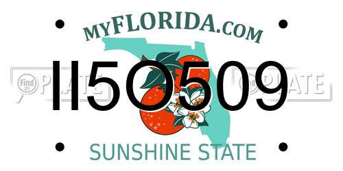 II5O509 Florida License Plate