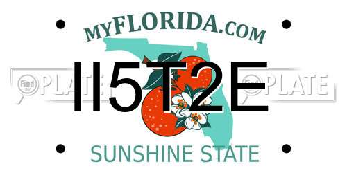 II5T2E Florida License Plate
