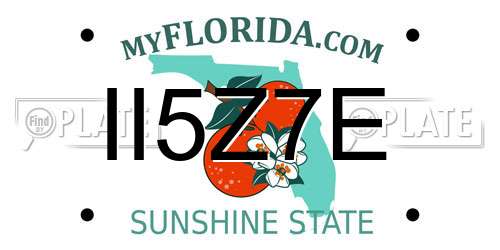 II5Z7E Florida License Plate