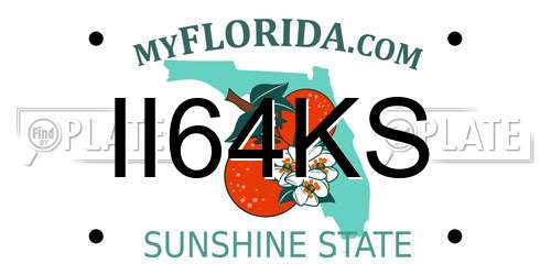 II64KS Florida License Plate