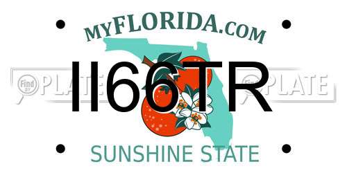 II66TR Florida License Plate