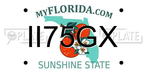 II75GX Florida License Plate