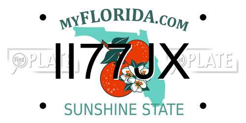 II77JX Florida License Plate