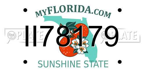 II78179 Florida License Plate