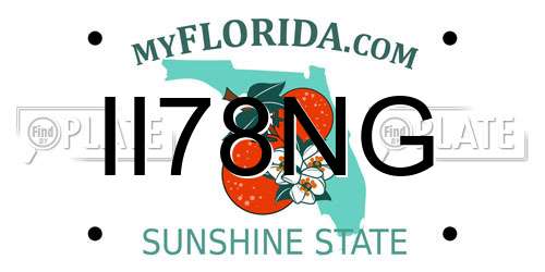 II78NG Florida License Plate