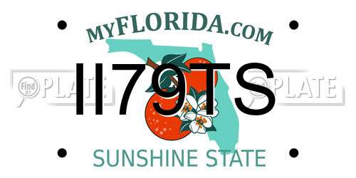 II79TS Florida License Plate