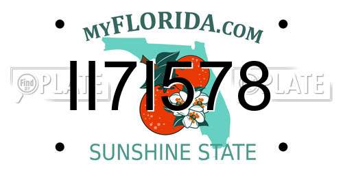 II7I578 Florida License Plate