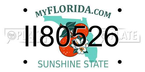 II80526 Florida License Plate