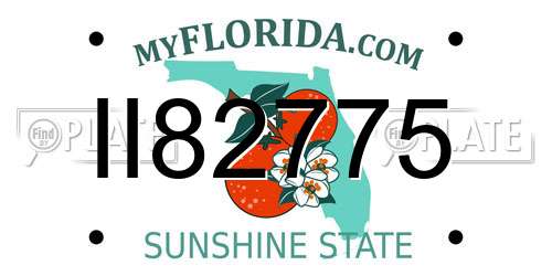 II82775 Florida License Plate