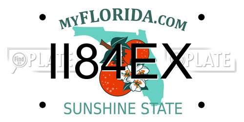 II84EX Florida License Plate