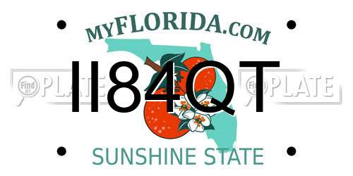 II84QT Florida License Plate