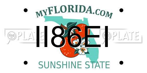 II86EI Florida License Plate