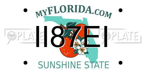II87EI Florida License Plate