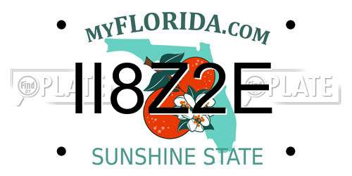 II8Z2E Florida License Plate