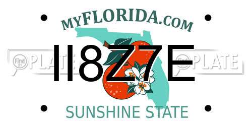 II8Z7E Florida License Plate