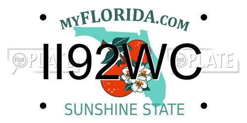 II92WC Florida License Plate
