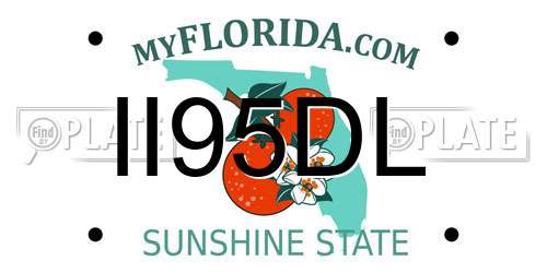 II95DL Florida License Plate
